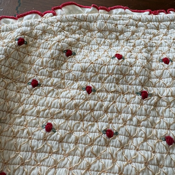 Free People Field of Roses Smocked  tube top NWT - Picture 8 of 8